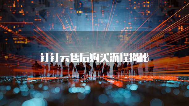 钉钉云售后购买流程揭秘