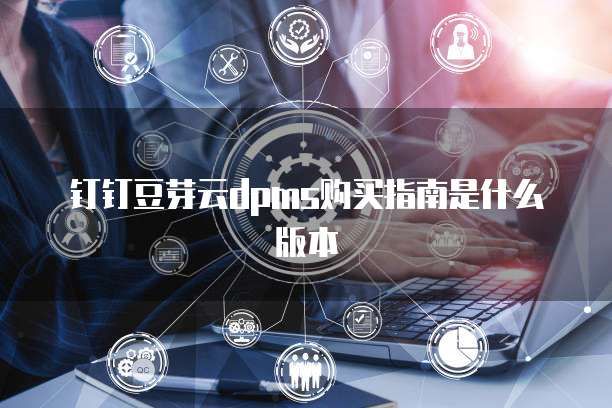 钉钉豆芽云dpms购买指南是什么版本