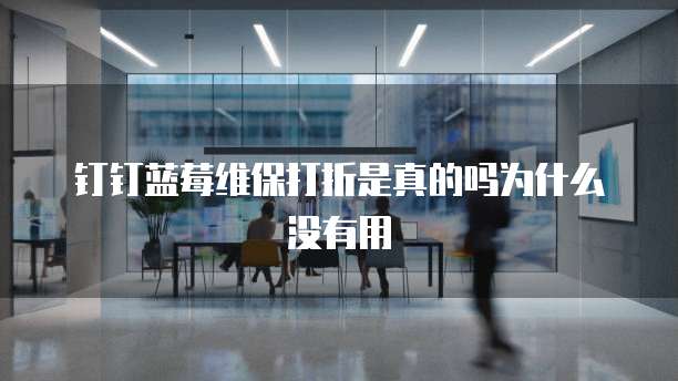钉钉蓝莓维保打折是真的吗为什么没有用