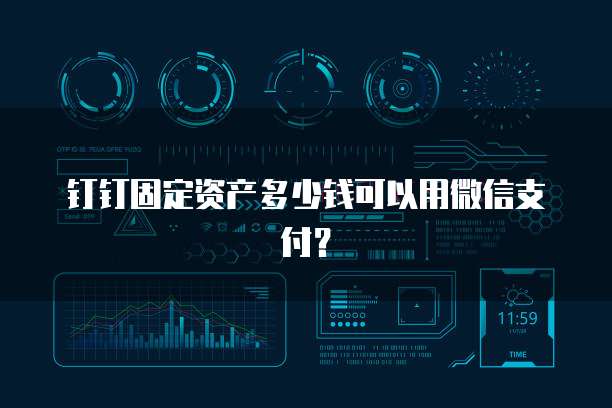钉钉固定资产多少钱可以用微信支付？