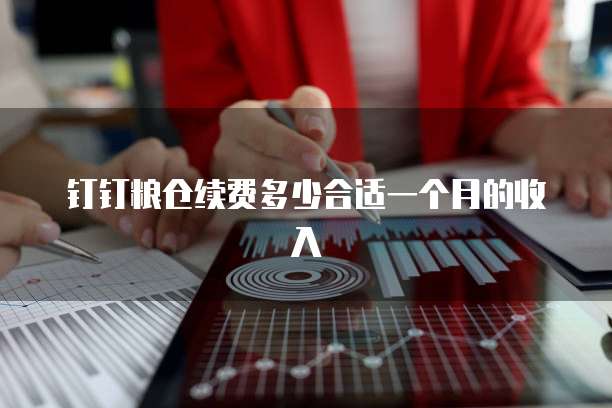 钉钉粮仓续费多少合适一个月的收入