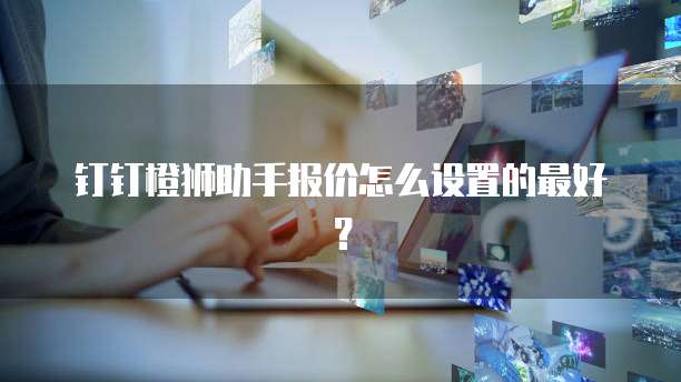 钉钉橙狮助手报价怎么设置的最好?