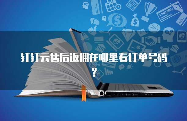 钉钉云售后返佣在哪里看订单号码?