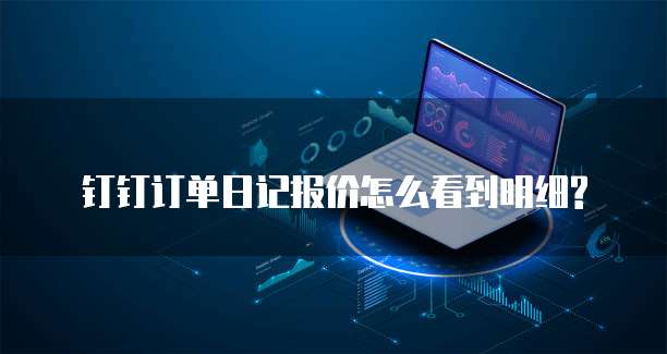 钉钉订单日记报价怎么看到明细?