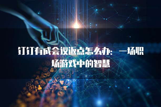 钉钉有成会议返点怎么办：一场职场游戏中的智慧