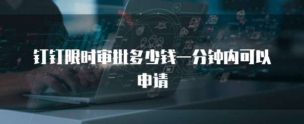 钉钉限时审批多少钱一分钟内可以申请