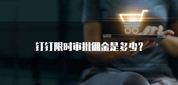 钉钉限时审批佣金是多少？