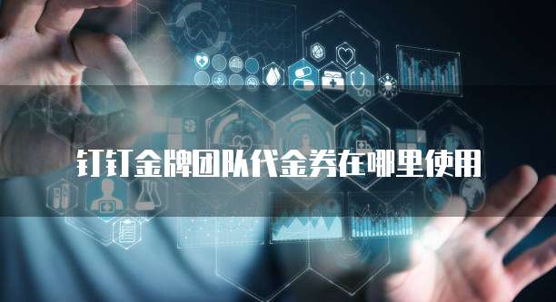钉钉金牌团队代金券在哪里使用