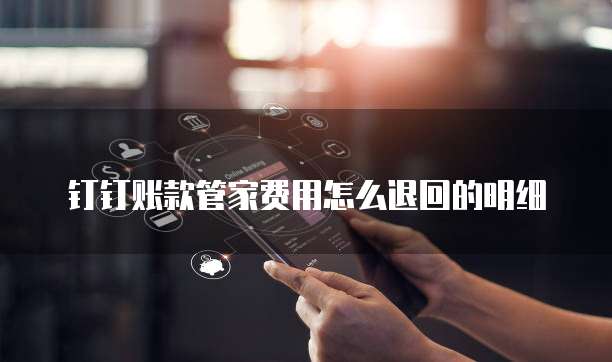 钉钉账款管家费用怎么退回的明细