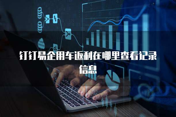 钉钉易企用车返利在哪里查看记录信息