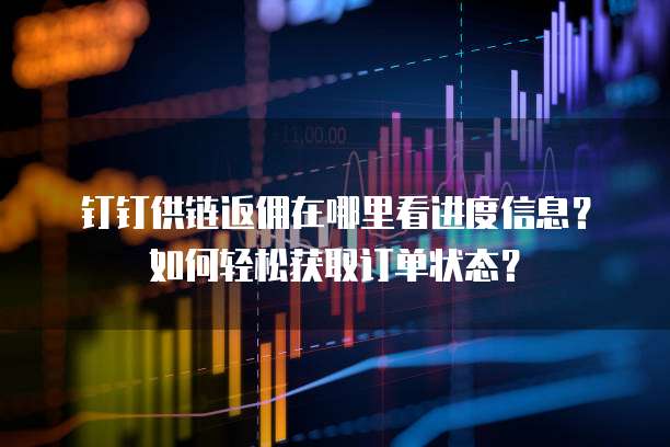 钉钉供链返佣在哪里看进度信息？如何轻松获取订单状态？