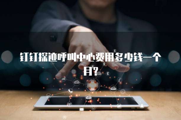 钉钉探迹呼叫中心费用多少钱一个月?