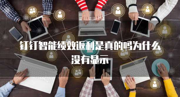 钉钉智能绩效返利是真的吗为什么没有显示