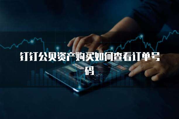 钉钉公贝资产购买如何查看订单号码