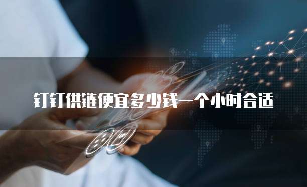 钉钉供链便宜多少钱一个小时合适