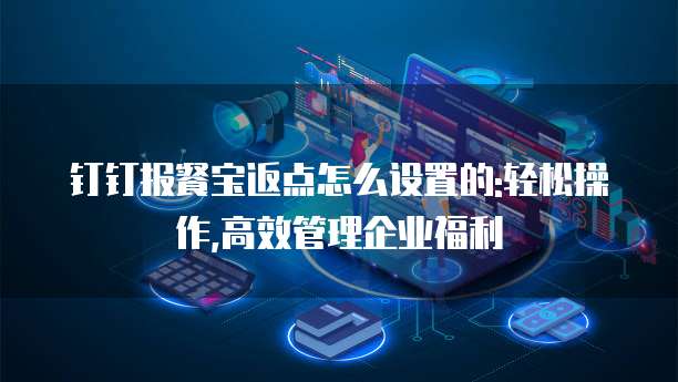 钉钉报餐宝返点怎么设置的:轻松操作,高效管理企业福利