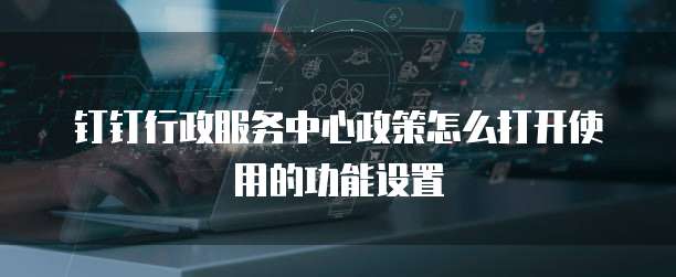 钉钉行政服务中心政策怎么打开使用的功能设置