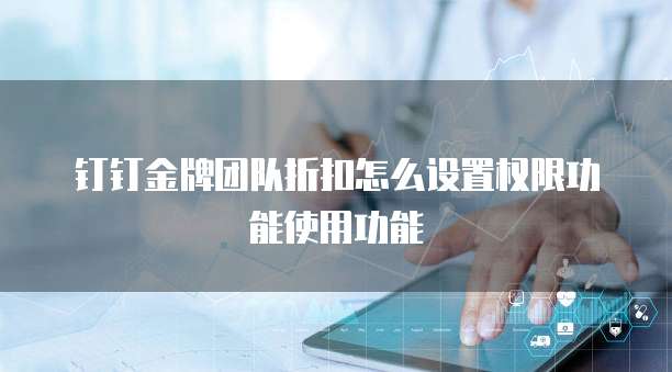 钉钉金牌团队折扣怎么设置权限功能使用功能