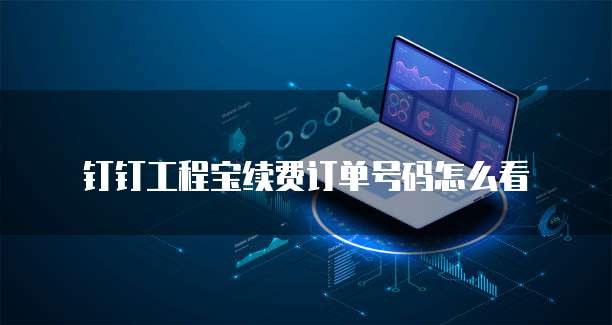 钉钉工程宝续费订单号码怎么看