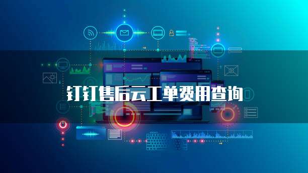 钉钉售后云工单费用查询