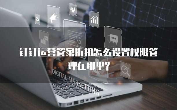 钉钉运营管家折扣怎么设置权限管理在哪里?