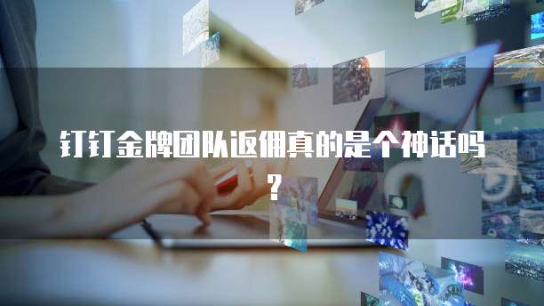 钉钉金牌团队返佣真的是个神话吗？