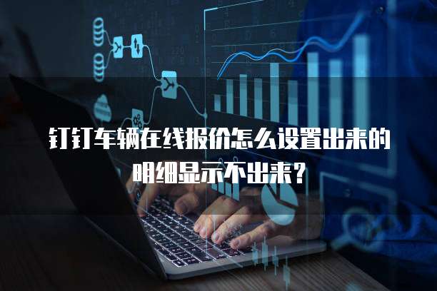 钉钉车辆在线报价怎么设置出来的明细显示不出来?