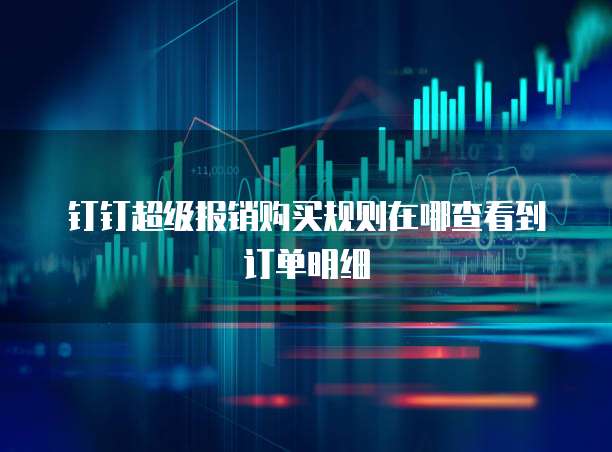 钉钉超级报销购买规则在哪查看到订单明细