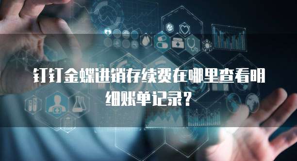 钉钉金蝶进销存续费在哪里查看明细账单记录？