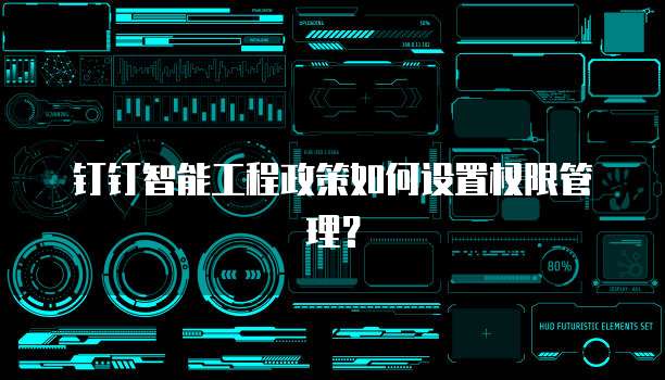 钉钉智能工程政策如何设置权限管理？
