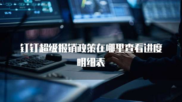 钉钉超级报销政策在哪里查看进度明细表