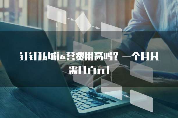 钉钉私域运营费用高吗?一个月只需几百元!