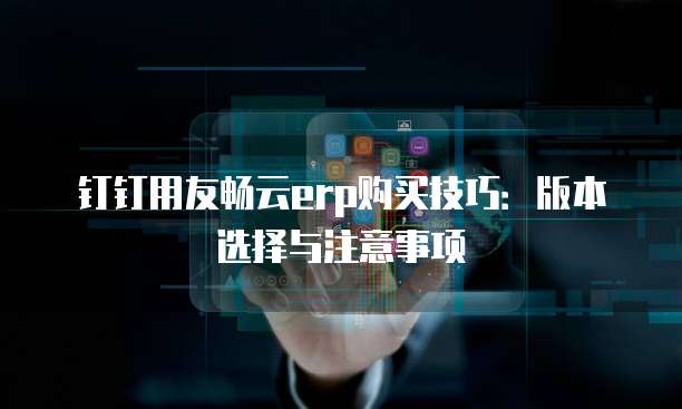 钉钉用友畅云erp购买技巧：版本选择与注意事项