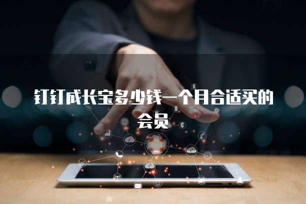 钉钉成长宝多少钱一个月合适买的会员