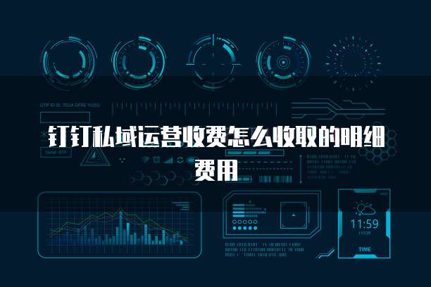 钉钉私域运营收费怎么收取的明细费用