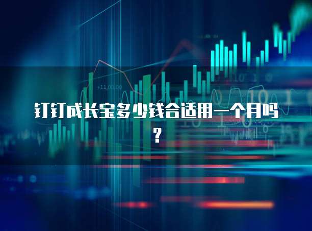 钉钉成长宝多少钱合适用一个月吗？