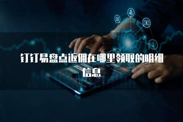 钉钉易盘点返佣在哪里领取的明细信息