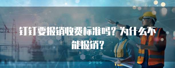 钉钉要报销收费标准吗?为什么不能报销?