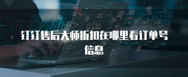 钉钉售后大师折扣在哪里看订单号信息