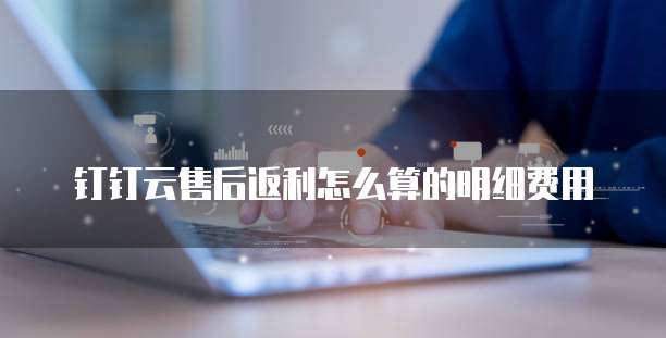 钉钉云售后返利怎么算的明细费用