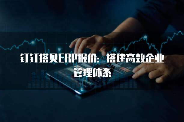 钉钉搭贝ERP报价:搭建高效企业管理体系