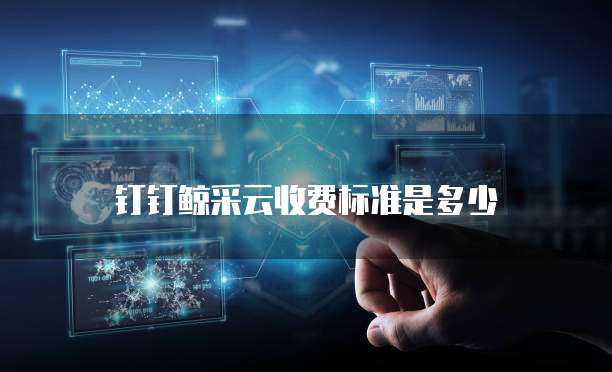钉钉鲸采云收费标准是多少