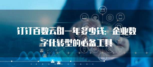 钉钉百数云BI一年多少钱:企业数字化转型的必备工具