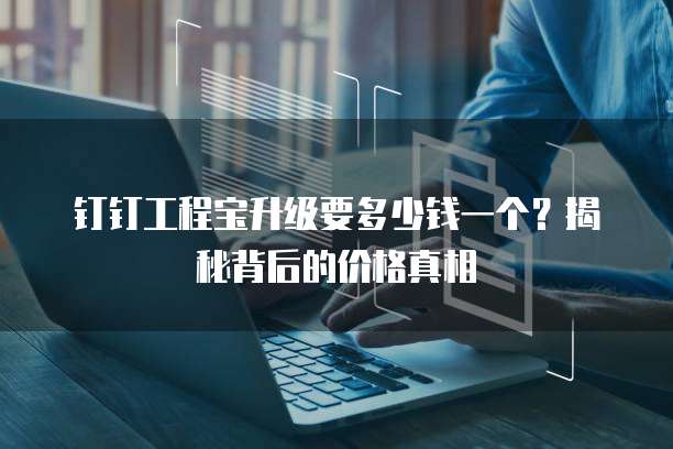 钉钉工程宝升级要多少钱一个?揭秘背后的价格真相