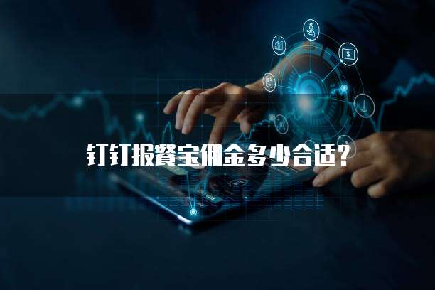 钉钉报餐宝佣金多少合适？