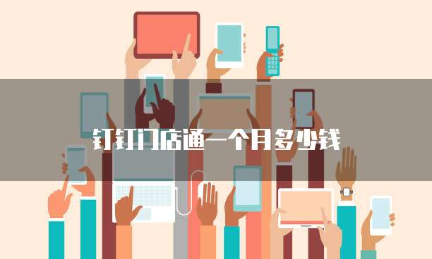 钉钉门店通一个月多少钱