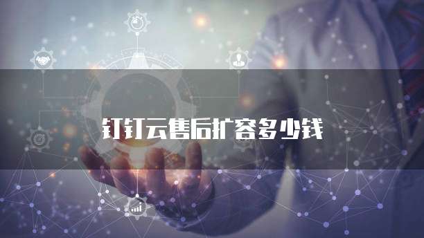 钉钉云售后扩容多少钱