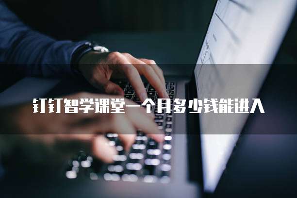 钉钉智学课堂一个月多少钱能进入