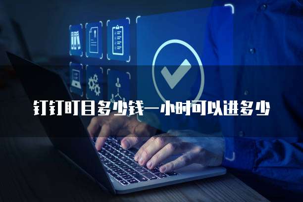 钉钉盯目多少钱一小时可以进多少