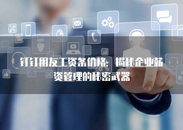钉钉用友工资条价格：揭秘企业薪资管理的秘密武器